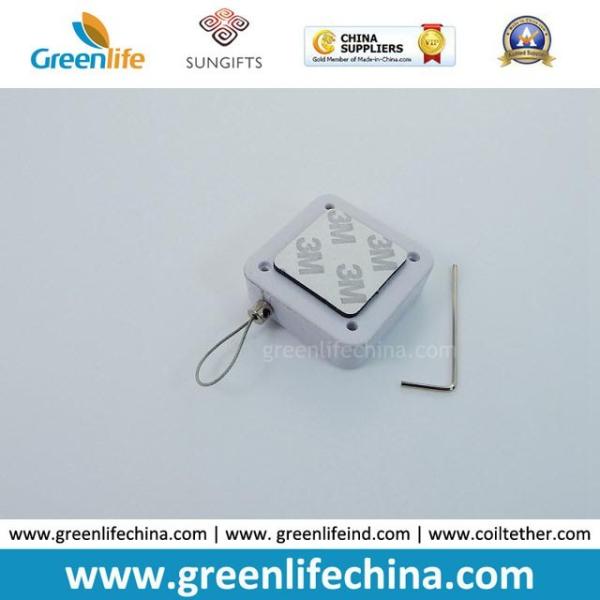 Cheap Factory Supply White Square Plastic Retracting Security Cable Display for sale