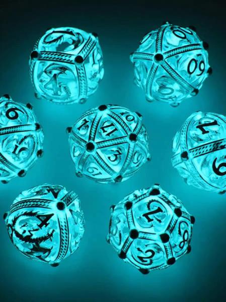 Cheap Polyhedron Dungeons and Dragons in the Dark DND Resin Dice Custom Sharp for sale