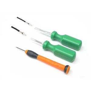 China 3pcs Screwdrivers Car Connector Crimp Pin Remover Terminals Removal Tool Set on sale
