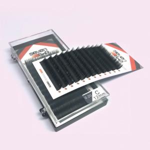 China Natural Volume Lash Extensions , Steady Curl Mink Eyelash Extensions on sale