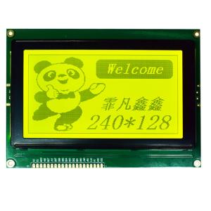 Single Color Graphics Dot Matrix LCM Display Module RA6963 Controller Flat Rectangle Shape