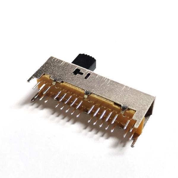 Slide Switch,DPDD 2P2T 30pins DIP Sliding Switch,Vertical Side Push Tact Switch