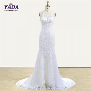 Best Women slim fit v neck alibaba lace sexy bridal mermaid dress patterns wedding dresses China wholesale