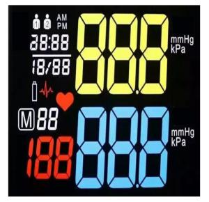 Best 7 Segment VA LCD Display For Medical Equipment , Blood Glucose Meter Va Lcd Panel wholesale