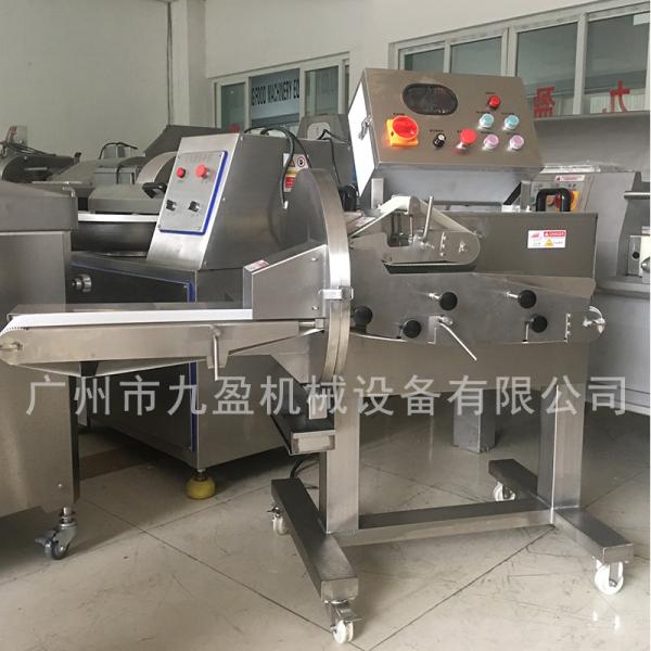Cheap Adjustable Cooked Pork Beef Mutton Slicing Machine / Automated Cooked Meat Cutter for sale