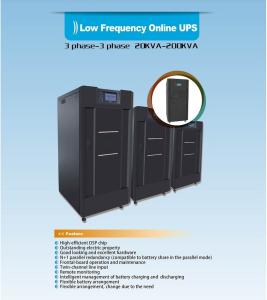 Low Frequency Three Phase Online Ups , Online Double Conversion Ups With LCD Display