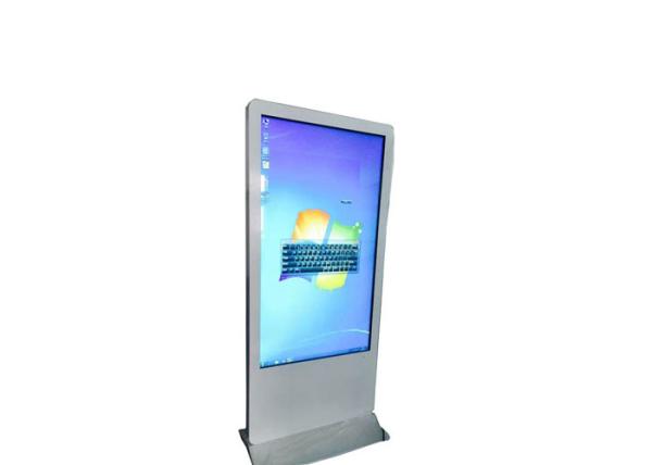 Cheap 55 Inch Floor Standing Interactive All In One PC LCD Display Touchscreen Kiosk for sale