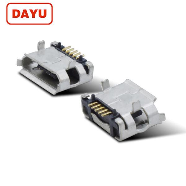 Cheap 5.99mm Micro Usb Type B Female Connector V8 Solder PCB Micro Socket for sale