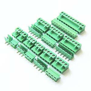 China 3.96mm Pitch PCB Pluggable Screw Terminal Blocks Plug + Pin Header Socket Green HT3.96 on sale