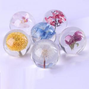 Best Resin Mold Ball Paper Weight , Clear Acrylic Paperweight Ball wholesale