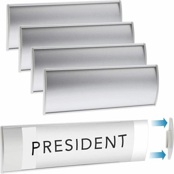 Cheap White Sliding Office Door Sign Holder Reusable Custom ODM OEM for sale