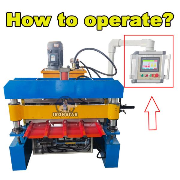 Cheap PLC Control Metal Roll Forming Machines Easy Operate ISO9001 Certificated for sale