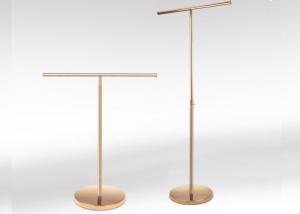 China Two Way Chrome Golden Round Base Store Display Props / Handbag Display Rack on sale