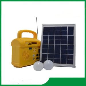 China 10w mini solar panel kits for home off-grid solar power system, solar home lighting kits with FM radio for hot sale on sale