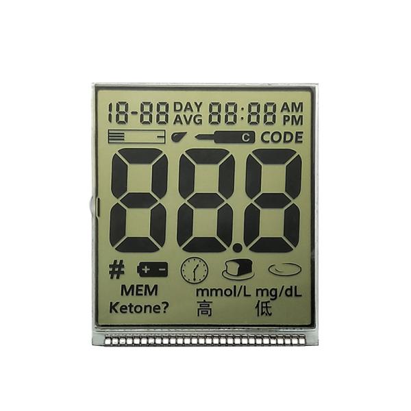 Cheap Custom LCD Segment Display HTN Positive No Backlight For Blood Glucose Meter for sale