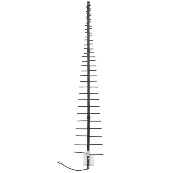 Cheap 700-1020MHz 14dBi 50W Yagi Directional Antenna Black Customized for Signal Field Coverage for sale