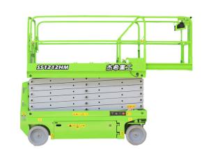 China Green Self Leveling Scissor Lift For Building on sale
