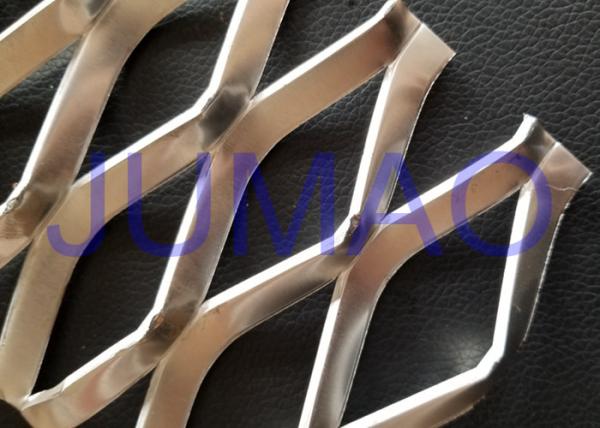 Cheap Cream Expanded Metal Diamond Mesh , Square Holes Expanded Sheet Metal Mesh for sale
