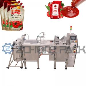 China Ketchup Liquid Packing Machine Doypack Packing Machine Tomato Sauce Pouch on sale