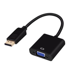 China 10 Bit 15cm 10.8 Gpbs Converter Male DisplayPort To VGA Female Adapter on sale