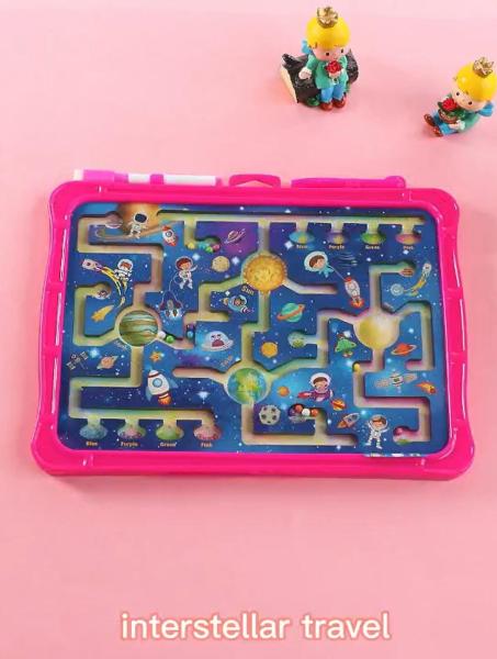 Cheap Toddler Magnetic Ball Maze Interactive Learning Toys Interstellar Travel for 3 year olds for sale
