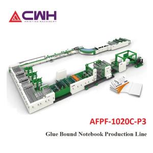 Fully Automatic  Notebook Making Machine Cold Glue Taped Notebook Production Line