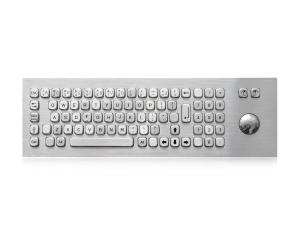 Best 81 Keys Kiosk Metal Keyboard With Trackball Rugged Industrial Keyboard wholesale