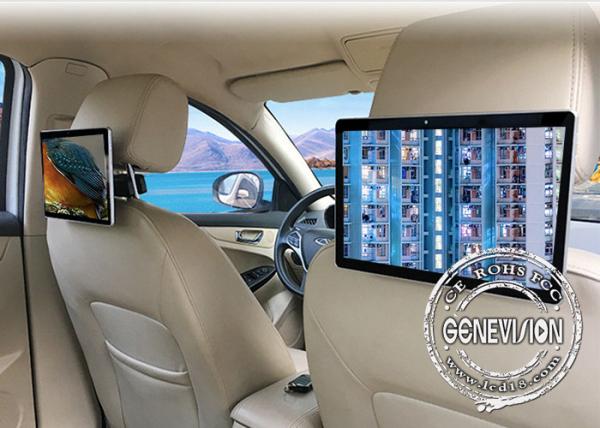 Cheap 10.1" IPS Panel Plastic Touch Screen Taxi Headrest Monitor Android Digital Signage With 4G And GPS for sale