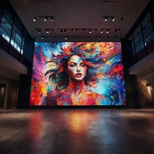 China Illuminate Indoor Digital Display Screens 1.53mm LED Large Screen Display FCC on sale