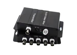 5 Channels BNC Video Multiplexer 4 Ports 1ch RS485 For Analog Cameras