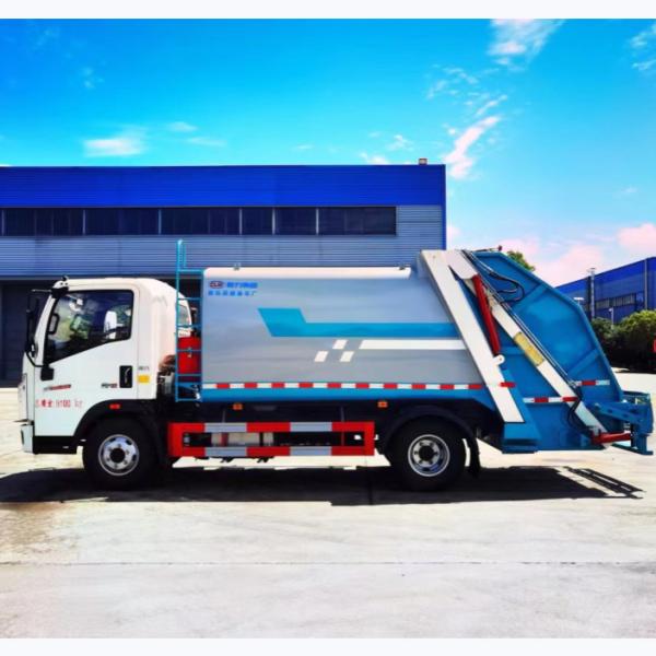 Cheap 141hp 4x2 Compactor Garbage Truck For Sanitation Services for sale