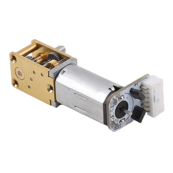 Cheap 5000-30000RPM Worm Gearbox N20 DC Motor With Custom Encoder for sale