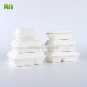 Best Disposable ECO Sugarcane Bagasse Pulp Heat-Resisting Microwaveable Take Out Food packaging Container wholesale