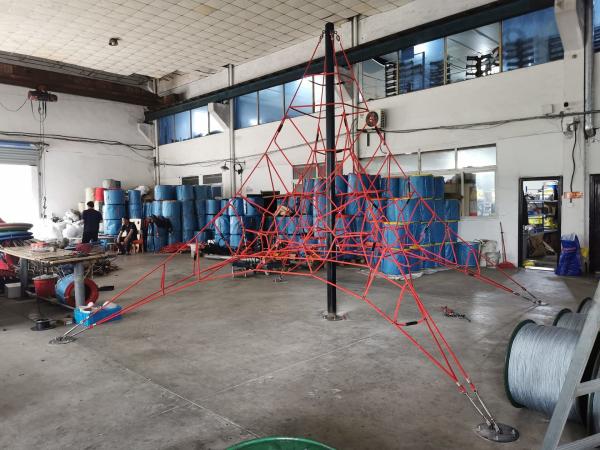 Cheap Playground Pyramid Climbing Net Spider Net For Kids Climbing for sale