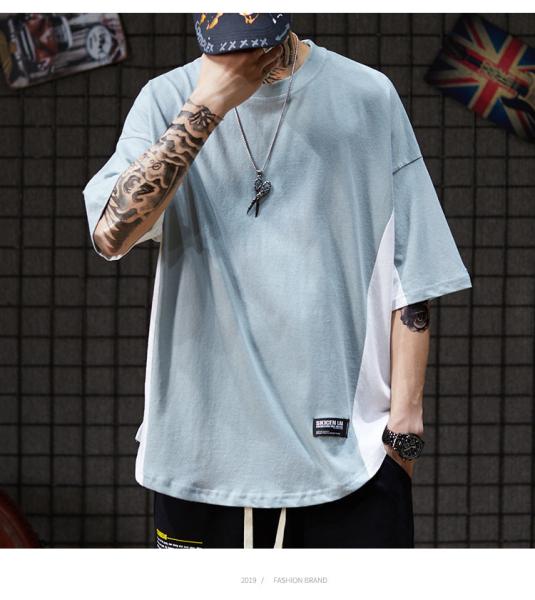 Cheap Cotton Plain Loose Drop Shoulder Oversized Tee XS To XXL Hip Hop T Shirt For Men for sale