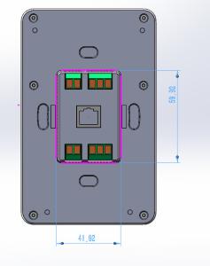 Dual Wifi Frequency Industrial 5 Inch Android Wall Mount Terminal Control Panel with UART GPIO RS485