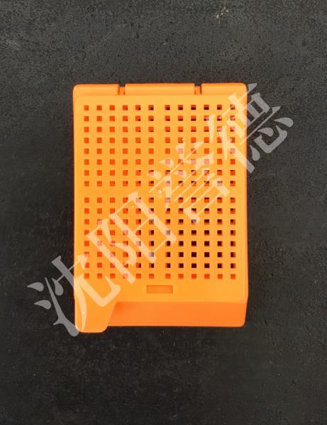 Cheap Biopsy Square Holes Orange Embedding Cassettes , Tissue Embedding Molds for sale
