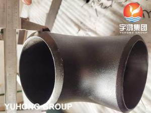 China CARBON STEEL BW FITTING ASTM A234 WPB ELBOW OIL BLACK COATED B16.9 on sale