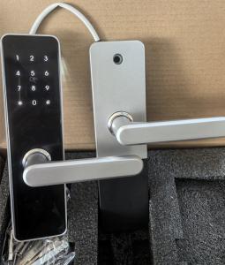 China Smart Home Door Lock Fingerprint Lock Bluetooth WiFi Black / Silver Painted For Security on sale