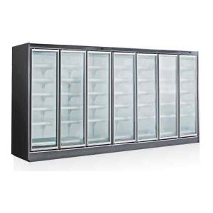China 380v Glass Door Freezer With Outside Compressor / Upright Deep Freezer on sale
