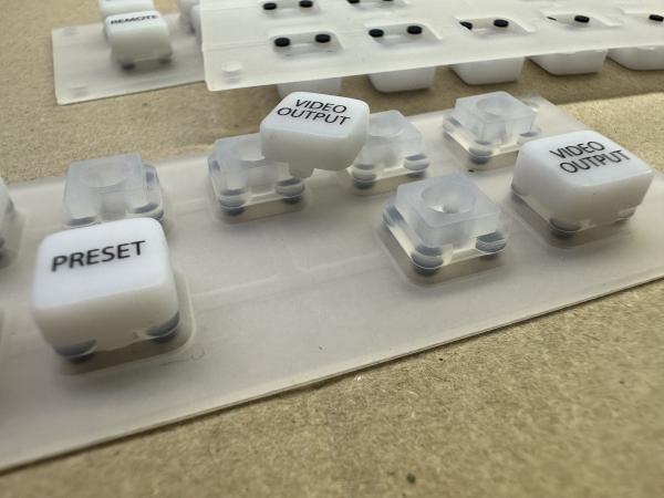 Cheap Rubber Membrane Switch With Strong Tactile Response For Small Handheld Devices for sale