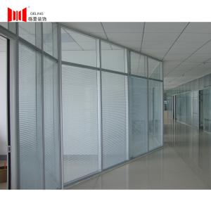 China Geling Double Tempered Glass Partition Wall Partition 1500mm Wide on sale