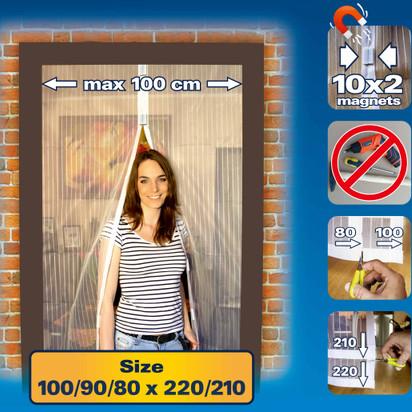 Cheap Mosquito Net Window Insect Screen Customized Magnetic Mesh Door Curtain for sale