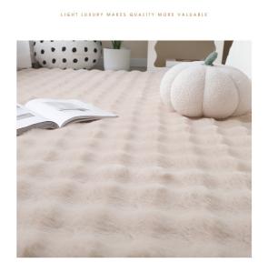 Best Bubble Faux Rabbit Fur Carpet Living Room Faux Rabbit Fur Area Carpet wholesale