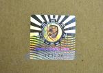Hologram sticker with scratch layer printing for security use