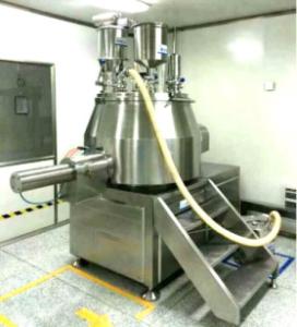 High Speed Mixing Tablet Granulation Machine Horizontal Cylinder Structure