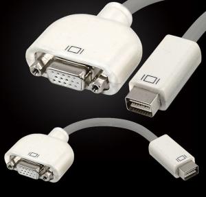China Mini DVI Male to VGA Female Adapter Convertor for Apple MacBook Display Monitor on sale
