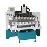 Cheap 4 axis 4d cnc carving router with 8 heads for sale