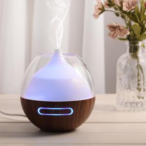 Best USB 80ml Wood Aromatherapy Diffuser With 7 Color LED Light wholesale