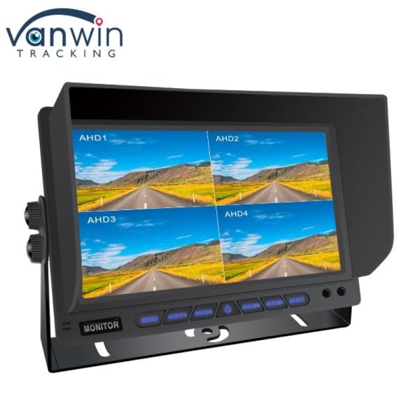 Cheap 7-inch AHD Quad-Channel Split Car Monitor Vehicle Display Monitoring System for sale
